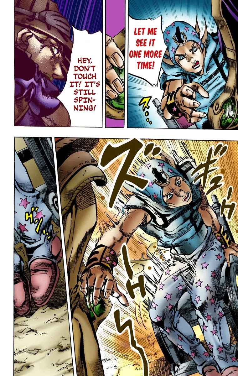 JoJo's Bizarre Adventure Part 7 - Steel Ball Run (Official Colored) Chapter 2 page 27 - Chapter 2: Gyro Zeppeli