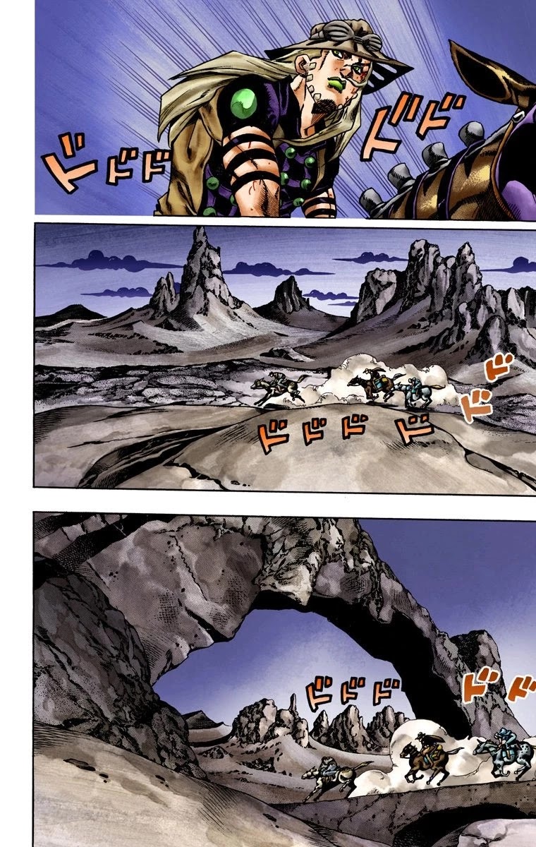 JoJo's Bizarre Adventure Part 7 - Steel Ball Run (Official Colored) Chapter 20 page 12 - Chapter 20: The Duty of Gyro Zeppeli Part 1