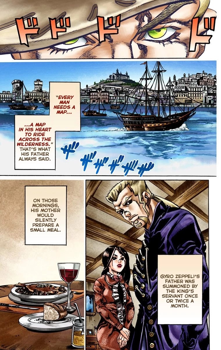 JoJo's Bizarre Adventure Part 7 - Steel Ball Run (Official Colored) Chapter 20 page 15 - Chapter 20: The Duty of Gyro Zeppeli Part 1