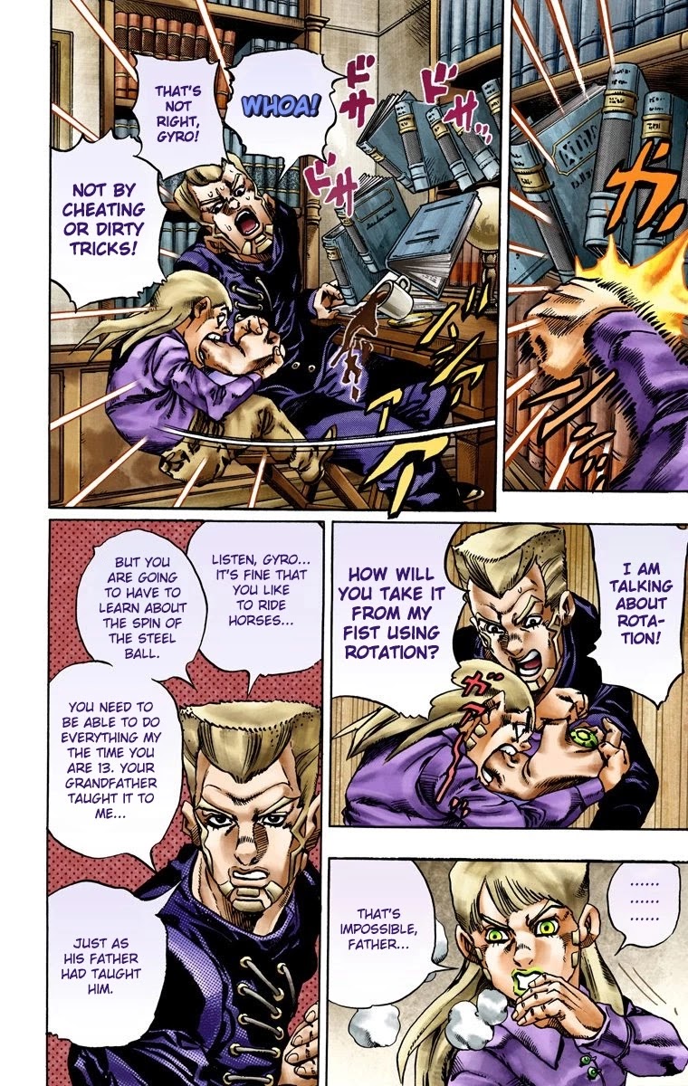 JoJo's Bizarre Adventure Part 7 - Steel Ball Run (Official Colored) Chapter 20 page 18 - Chapter 20: The Duty of Gyro Zeppeli Part 1