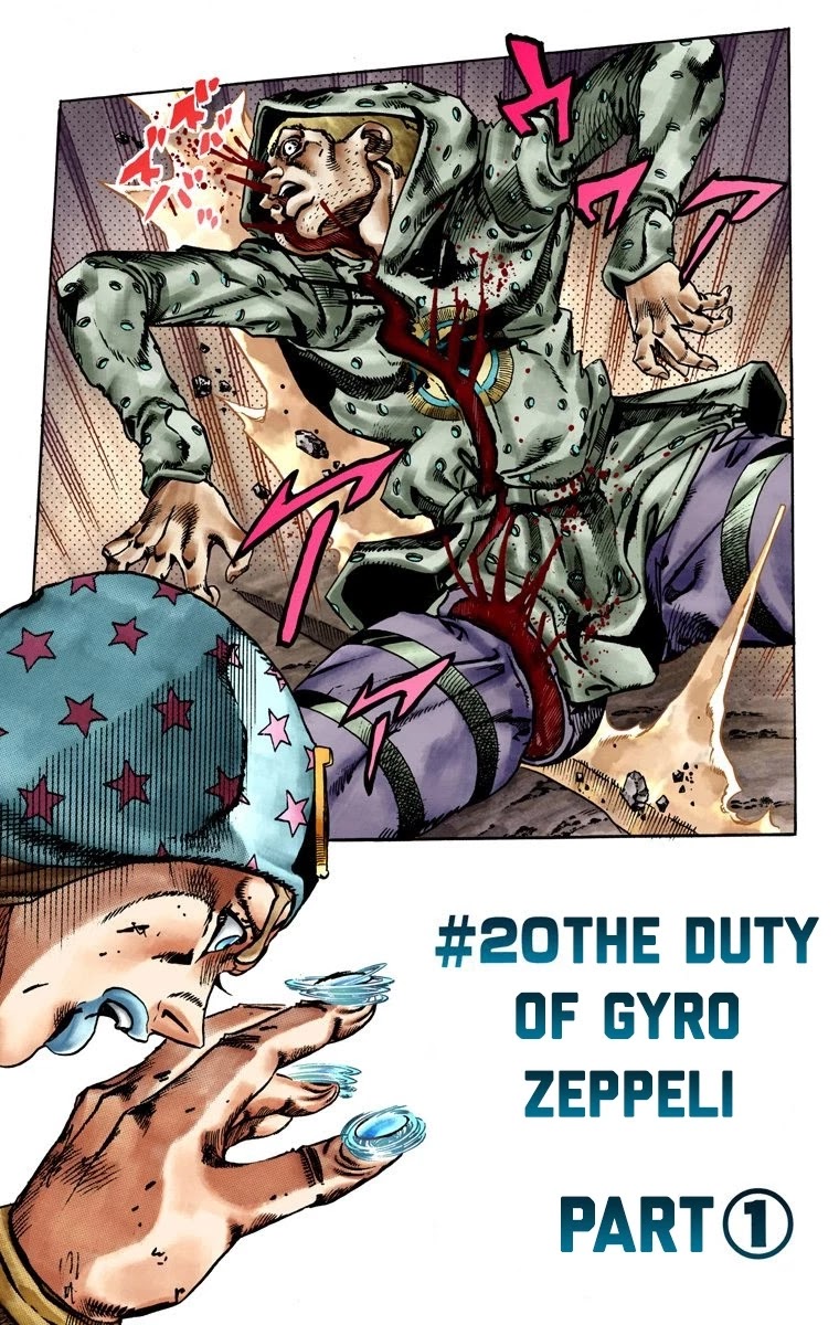 JoJo's Bizarre Adventure Part 7 - Steel Ball Run (Official Colored) Chapter 20 page 2 - Chapter 20: The Duty of Gyro Zeppeli Part 1