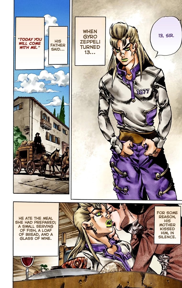 JoJo's Bizarre Adventure Part 7 - Steel Ball Run (Official Colored) Chapter 20 page 20 - Chapter 20: The Duty of Gyro Zeppeli Part 1