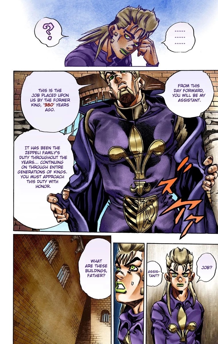 JoJo's Bizarre Adventure Part 7 - Steel Ball Run (Official Colored) Chapter 20 page 22 - Chapter 20: The Duty of Gyro Zeppeli Part 1