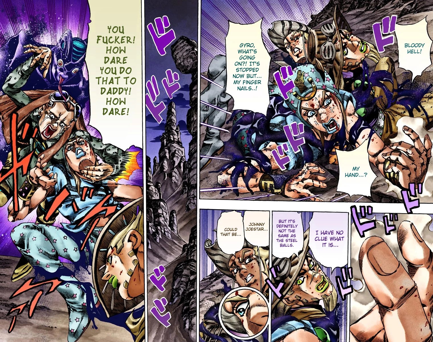 JoJo's Bizarre Adventure Part 7 - Steel Ball Run (Official Colored) Chapter 20 page 3 - Chapter 20: The Duty of Gyro Zeppeli Part 1