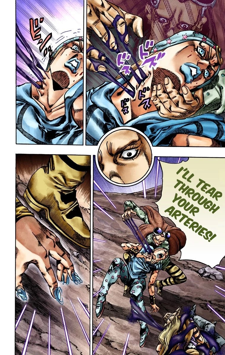 JoJo's Bizarre Adventure Part 7 - Steel Ball Run (Official Colored) Chapter 20 page 4 - Chapter 20: The Duty of Gyro Zeppeli Part 1