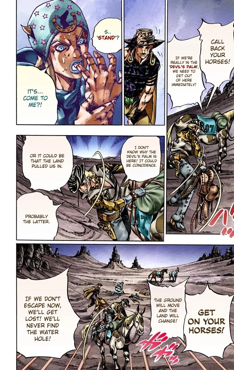 JoJo's Bizarre Adventure Part 7 - Steel Ball Run (Official Colored) Chapter 20 page 8 - Chapter 20: The Duty of Gyro Zeppeli Part 1