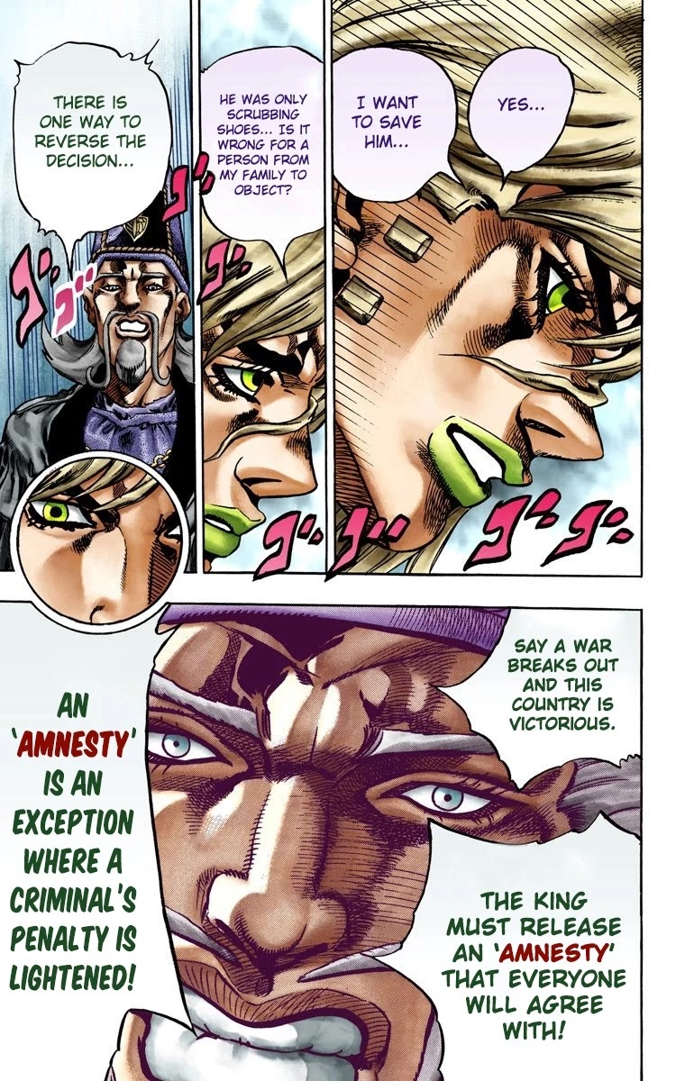 JoJo's Bizarre Adventure Part 7 - Steel Ball Run (Official Colored) Chapter 21 page 14 - Chapter 21: The Duty of Gyro Zeppeli Part 2