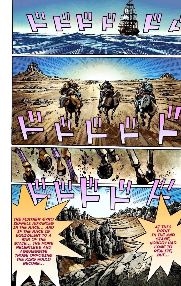 JoJo's Bizarre Adventure Part 7 - Steel Ball Run (Official Colored) Chapter 21 page 17 - Chapter 21: The Duty of Gyro Zeppeli Part 2