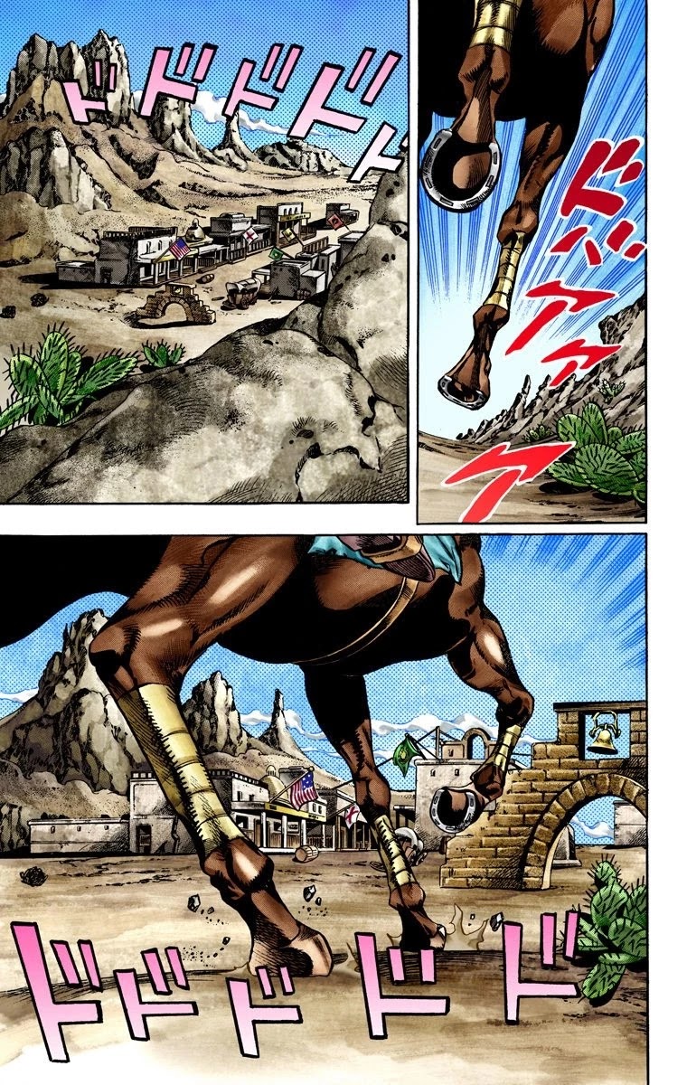 JoJo's Bizarre Adventure Part 7 - Steel Ball Run (Official Colored) Chapter 21 page 18 - Chapter 21: The Duty of Gyro Zeppeli Part 2