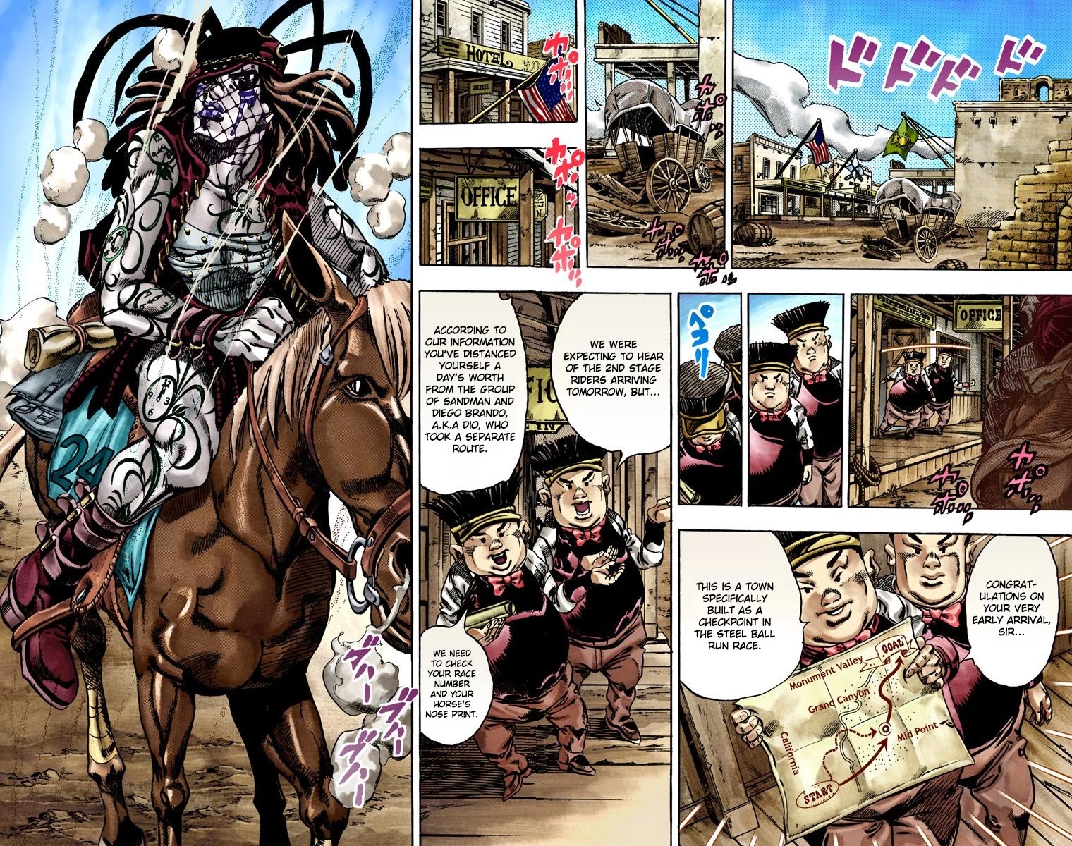 JoJo's Bizarre Adventure Part 7 - Steel Ball Run (Official Colored) Chapter 21 page 19 - Chapter 21: The Duty of Gyro Zeppeli Part 2