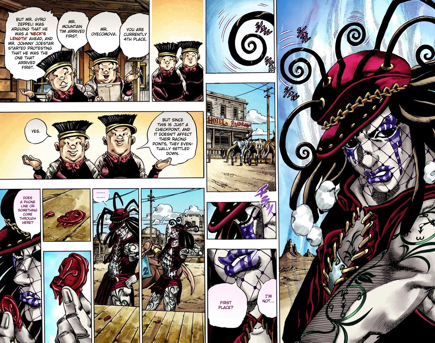 JoJo's Bizarre Adventure Part 7 - Steel Ball Run (Official Colored) Chapter 21 page 20 - Chapter 21: The Duty of Gyro Zeppeli Part 2