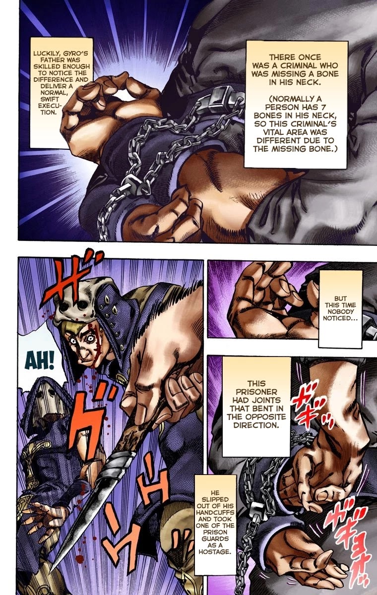 JoJo's Bizarre Adventure Part 7 - Steel Ball Run (Official Colored) Chapter 21 page 3 - Chapter 21: The Duty of Gyro Zeppeli Part 2