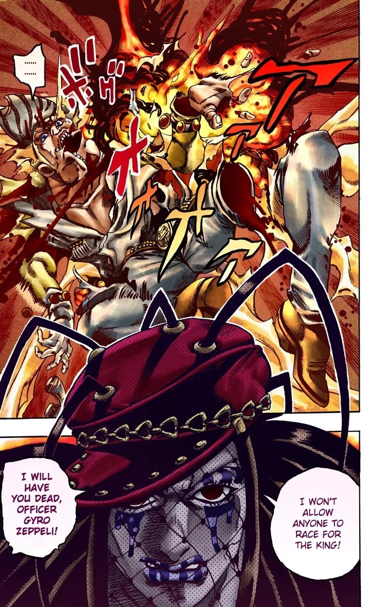JoJo's Bizarre Adventure Part 7 - Steel Ball Run (Official Colored) Chapter 21 page 30 - Chapter 21: The Duty of Gyro Zeppeli Part 2