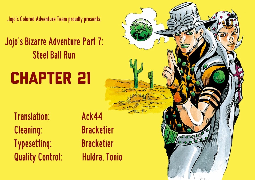 JoJo's Bizarre Adventure Part 7 - Steel Ball Run (Official Colored) Chapter 21 page 31 - Chapter 21: The Duty of Gyro Zeppeli Part 2