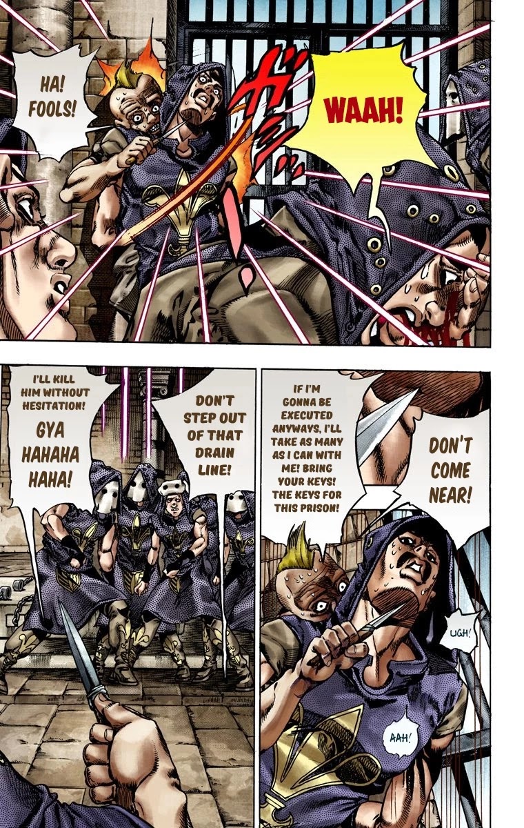 JoJo's Bizarre Adventure Part 7 - Steel Ball Run (Official Colored) Chapter 21 page 4 - Chapter 21: The Duty of Gyro Zeppeli Part 2