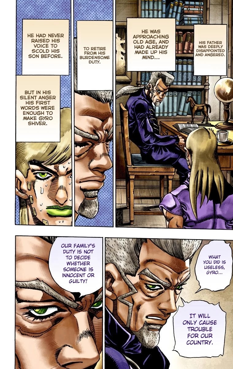 JoJo's Bizarre Adventure Part 7 - Steel Ball Run (Official Colored) Chapter 21 page 9 - Chapter 21: The Duty of Gyro Zeppeli Part 2