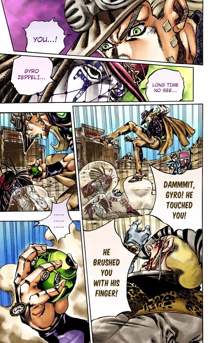 JoJo's Bizarre Adventure Part 7 - Steel Ball Run (Official Colored) Chapter 22 page 11 - Chapter 22: The Terrorist from a Far Off Country Part 1