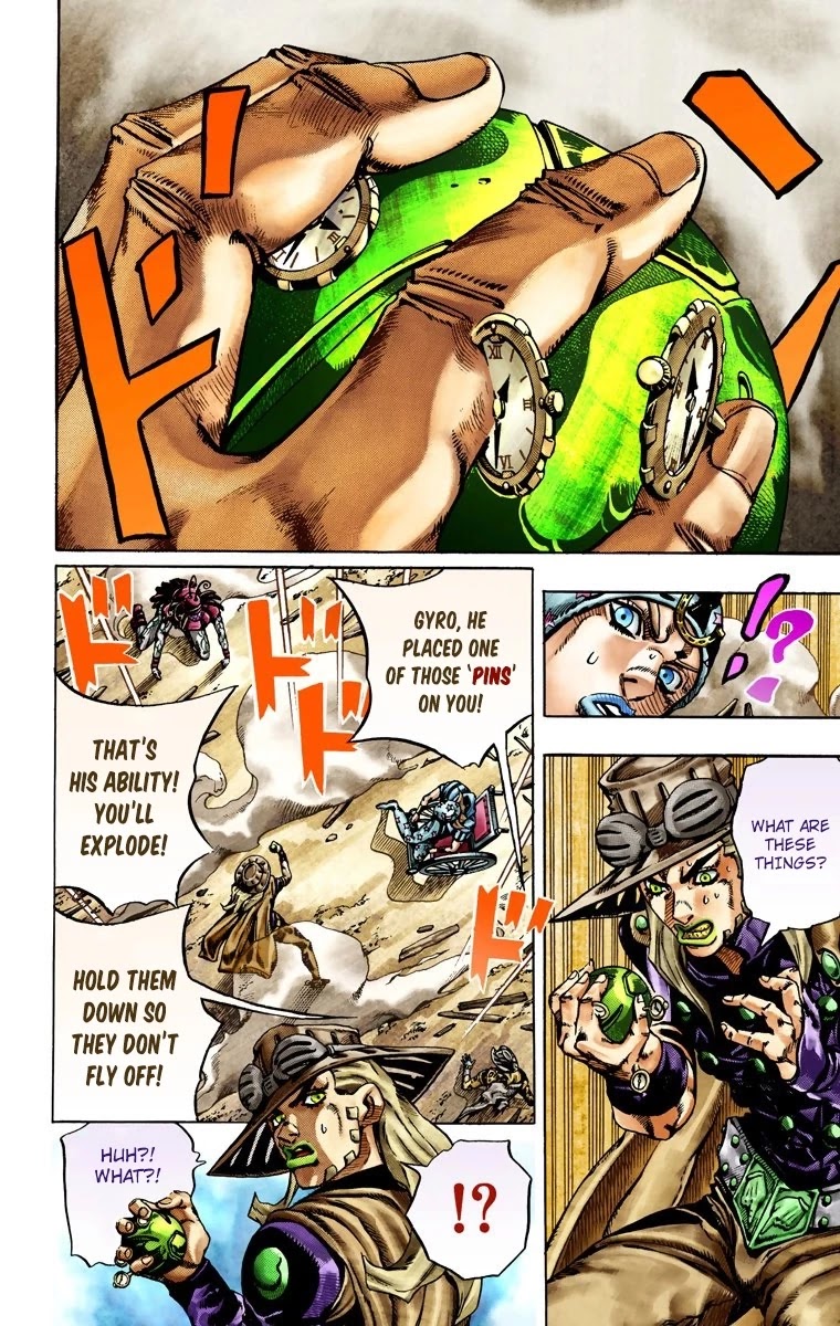 JoJo's Bizarre Adventure Part 7 - Steel Ball Run (Official Colored) Chapter 22 page 12 - Chapter 22: The Terrorist from a Far Off Country Part 1