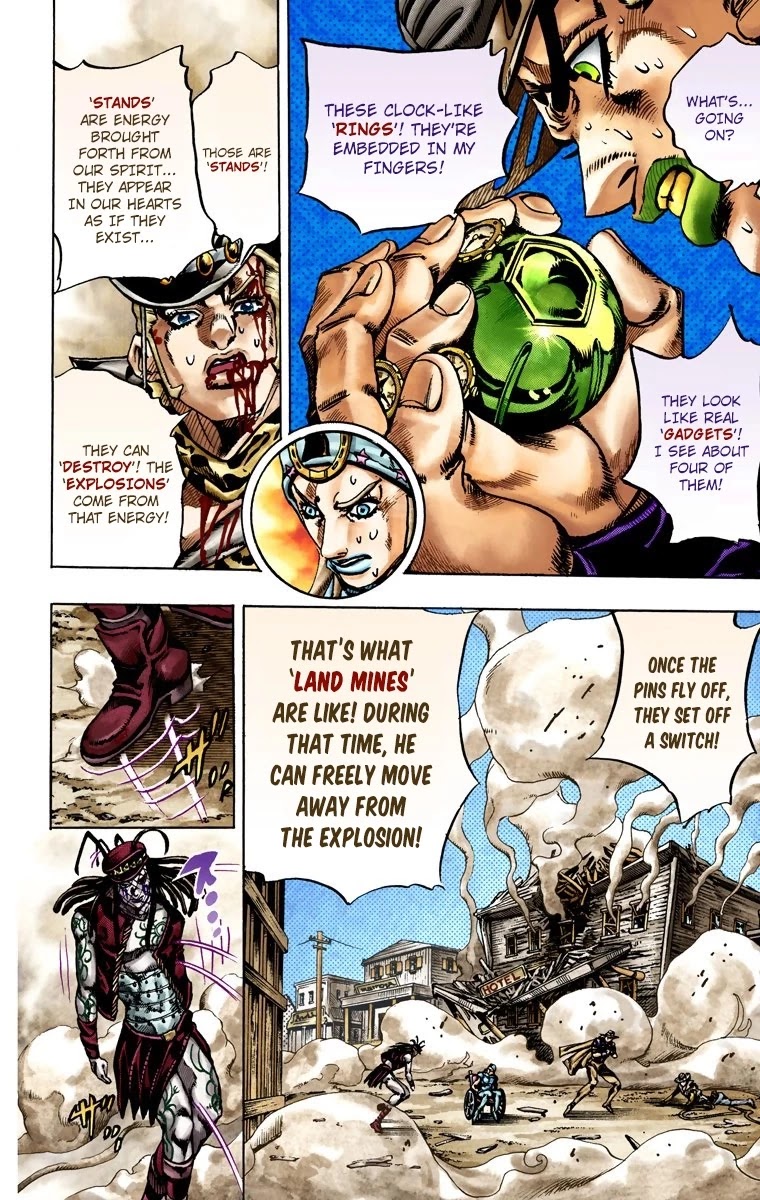 JoJo's Bizarre Adventure Part 7 - Steel Ball Run (Official Colored) Chapter 22 page 14 - Chapter 22: The Terrorist from a Far Off Country Part 1