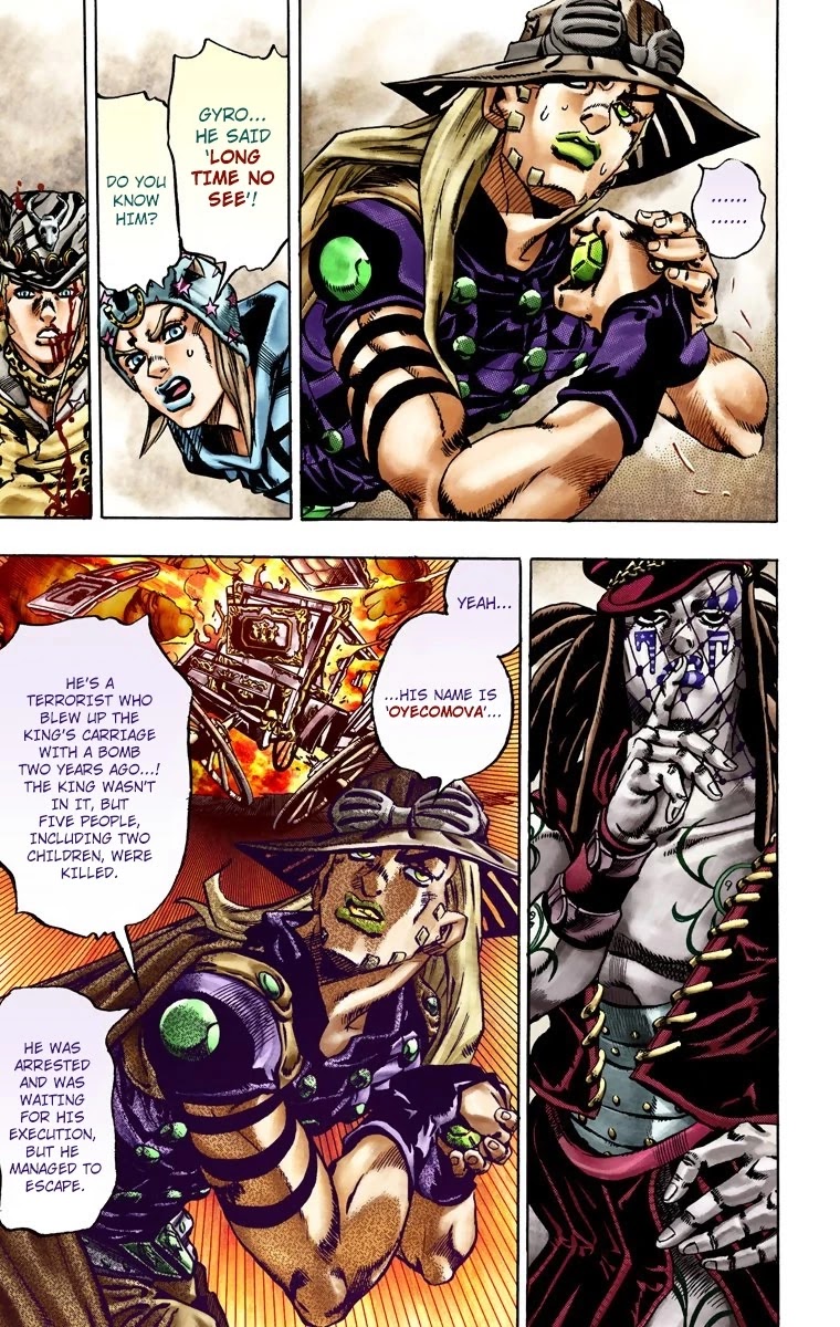 JoJo's Bizarre Adventure Part 7 - Steel Ball Run (Official Colored) Chapter 22 page 15 - Chapter 22: The Terrorist from a Far Off Country Part 1