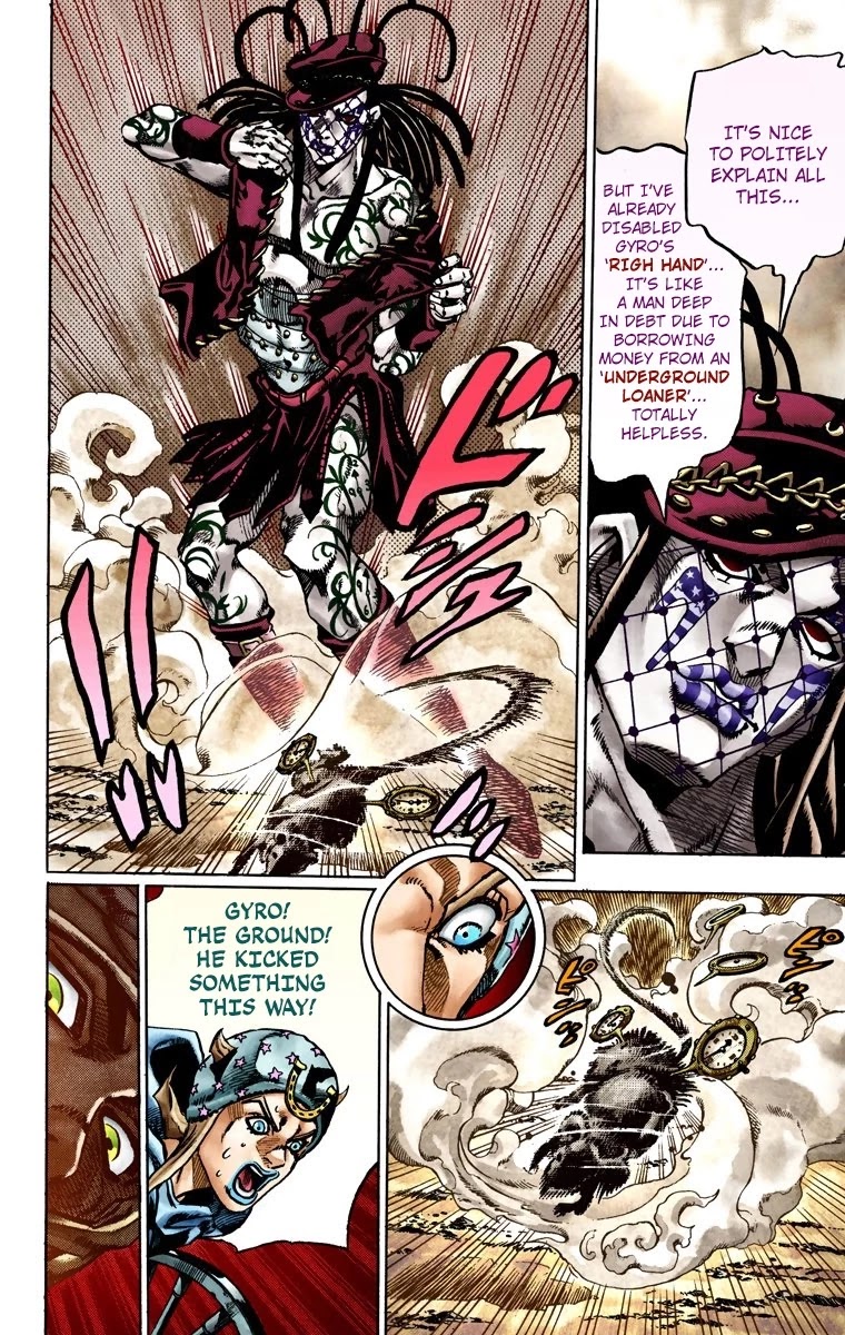 JoJo's Bizarre Adventure Part 7 - Steel Ball Run (Official Colored) Chapter 22 page 18 - Chapter 22: The Terrorist from a Far Off Country Part 1