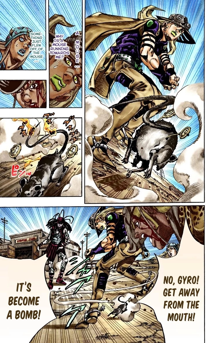 JoJo's Bizarre Adventure Part 7 - Steel Ball Run (Official Colored) Chapter 22 page 19 - Chapter 22: The Terrorist from a Far Off Country Part 1