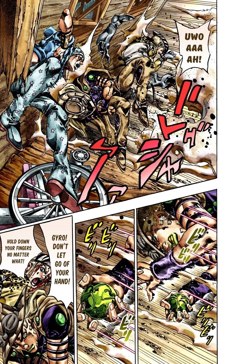 JoJo's Bizarre Adventure Part 7 - Steel Ball Run (Official Colored) Chapter 22 page 21 - Chapter 22: The Terrorist from a Far Off Country Part 1