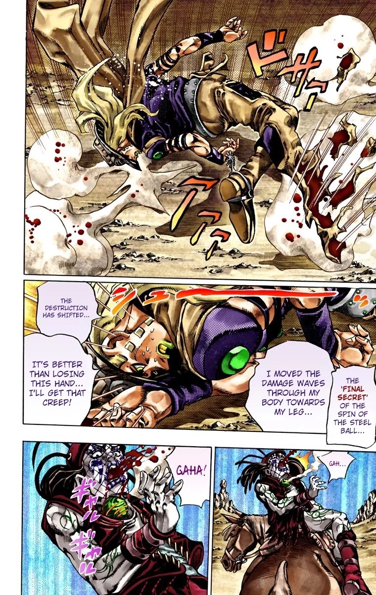 JoJo's Bizarre Adventure Part 7 - Steel Ball Run (Official Colored) Chapter 22 page 34 - Chapter 22: The Terrorist from a Far Off Country Part 1