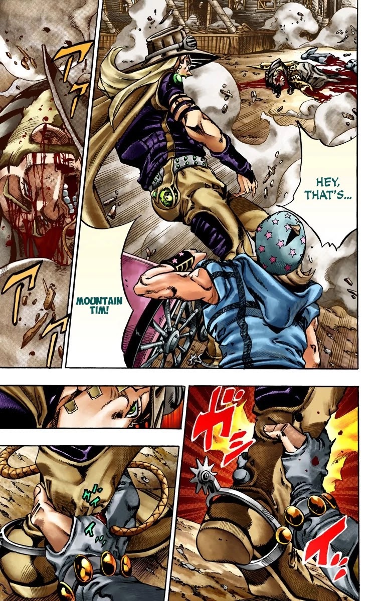 JoJo's Bizarre Adventure Part 7 - Steel Ball Run (Official Colored) Chapter 22 page 5 - Chapter 22: The Terrorist from a Far Off Country Part 1