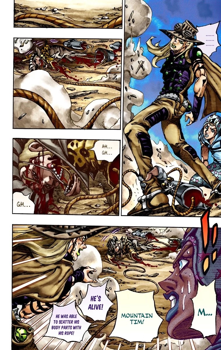 JoJo's Bizarre Adventure Part 7 - Steel Ball Run (Official Colored) Chapter 22 page 6 - Chapter 22: The Terrorist from a Far Off Country Part 1