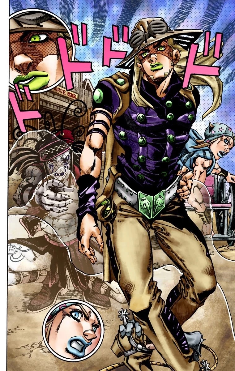 JoJo's Bizarre Adventure Part 7 - Steel Ball Run (Official Colored) Chapter 22 page 8 - Chapter 22: The Terrorist from a Far Off Country Part 1