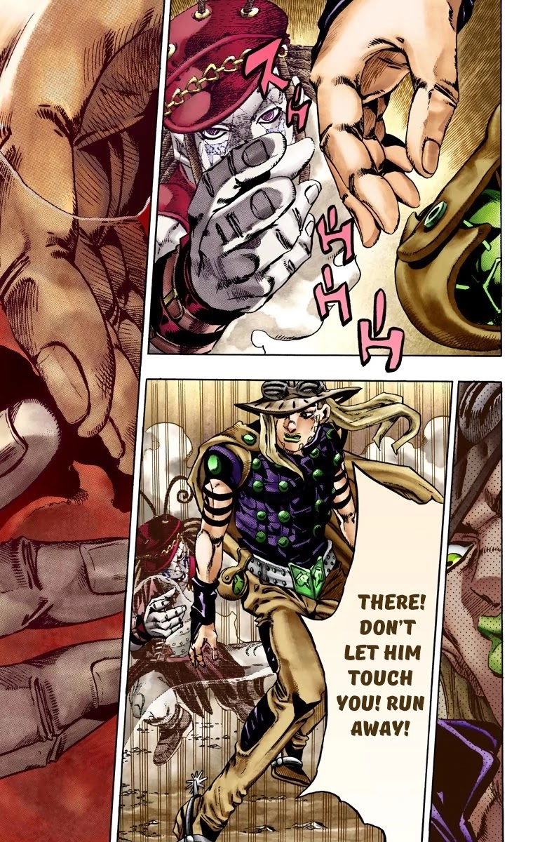 JoJo's Bizarre Adventure Part 7 - Steel Ball Run (Official Colored) Chapter 22 page 9 - Chapter 22: The Terrorist from a Far Off Country Part 1
