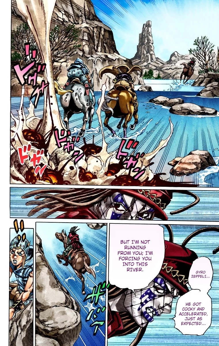 JoJo's Bizarre Adventure Part 7 - Steel Ball Run (Official Colored) Chapter 23 page 11 - Chapter 23: The Terrorist from a Far Off Country Part 2