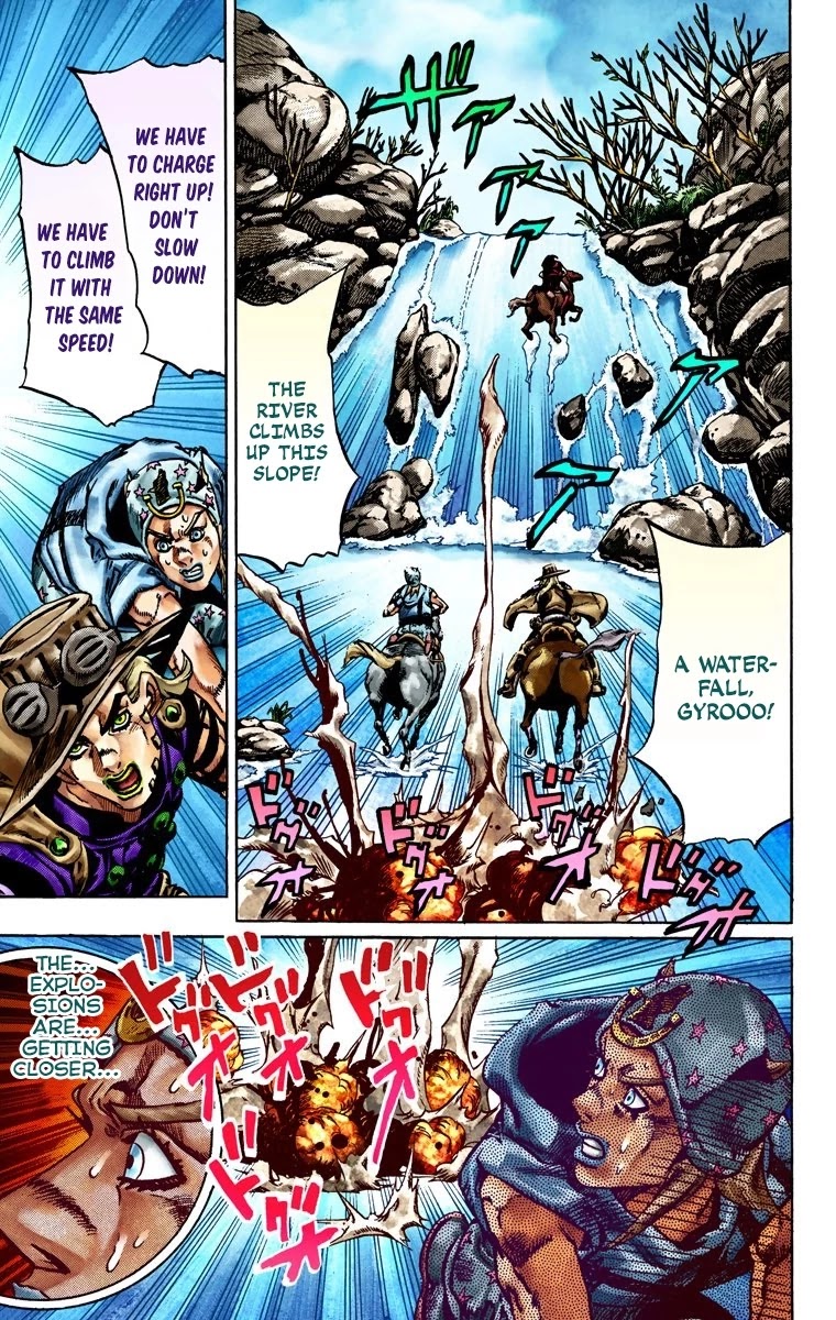 JoJo's Bizarre Adventure Part 7 - Steel Ball Run (Official Colored) Chapter 23 page 12 - Chapter 23: The Terrorist from a Far Off Country Part 2