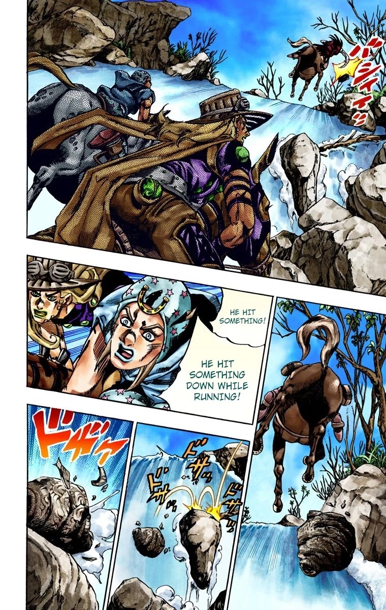 JoJo's Bizarre Adventure Part 7 - Steel Ball Run (Official Colored) Chapter 23 page 13 - Chapter 23: The Terrorist from a Far Off Country Part 2