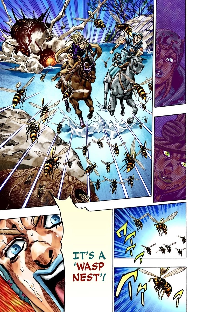 JoJo's Bizarre Adventure Part 7 - Steel Ball Run (Official Colored) Chapter 23 page 14 - Chapter 23: The Terrorist from a Far Off Country Part 2