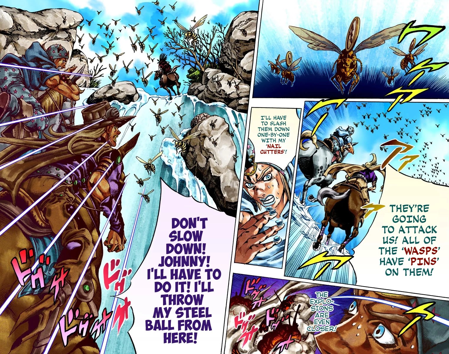 JoJo's Bizarre Adventure Part 7 - Steel Ball Run (Official Colored) Chapter 23 page 15 - Chapter 23: The Terrorist from a Far Off Country Part 2
