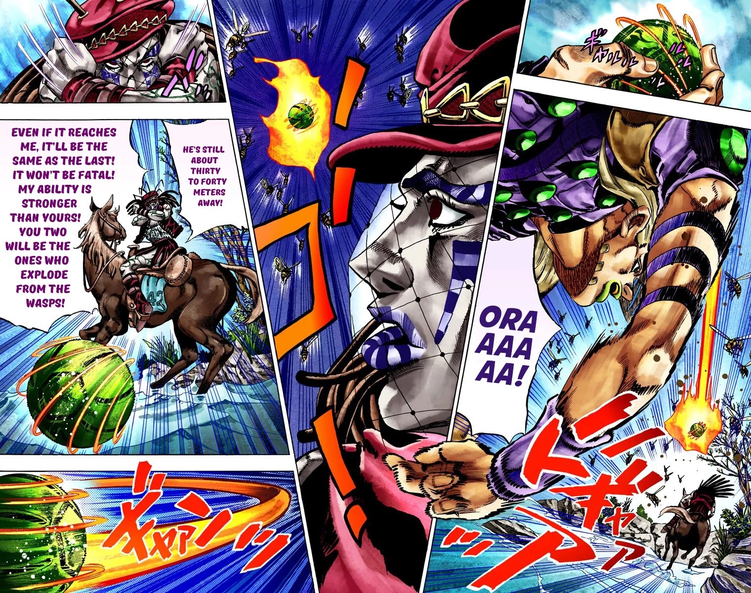 JoJo's Bizarre Adventure Part 7 - Steel Ball Run (Official Colored) Chapter 23 page 16 - Chapter 23: The Terrorist from a Far Off Country Part 2