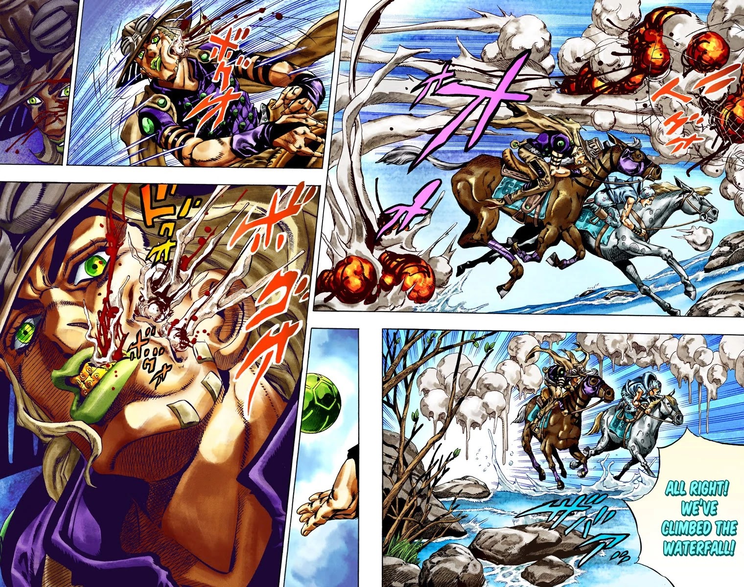 JoJo's Bizarre Adventure Part 7 - Steel Ball Run (Official Colored) Chapter 23 page 18 - Chapter 23: The Terrorist from a Far Off Country Part 2