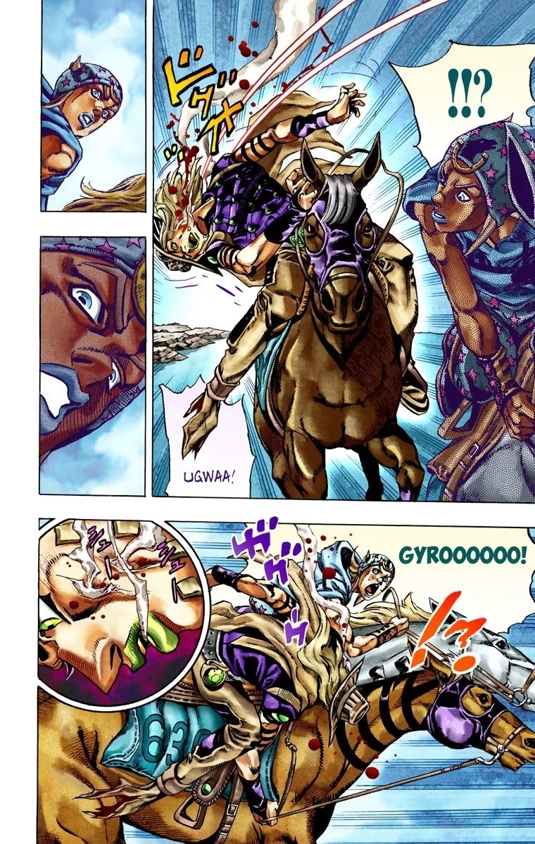 JoJo's Bizarre Adventure Part 7 - Steel Ball Run (Official Colored) Chapter 23 page 19 - Chapter 23: The Terrorist from a Far Off Country Part 2