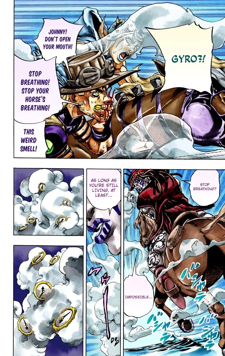 JoJo's Bizarre Adventure Part 7 - Steel Ball Run (Official Colored) Chapter 23 page 21 - Chapter 23: The Terrorist from a Far Off Country Part 2