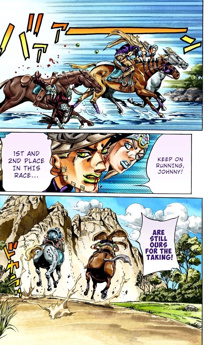 JoJo's Bizarre Adventure Part 7 - Steel Ball Run (Official Colored) Chapter 23 page 31 - Chapter 23: The Terrorist from a Far Off Country Part 2