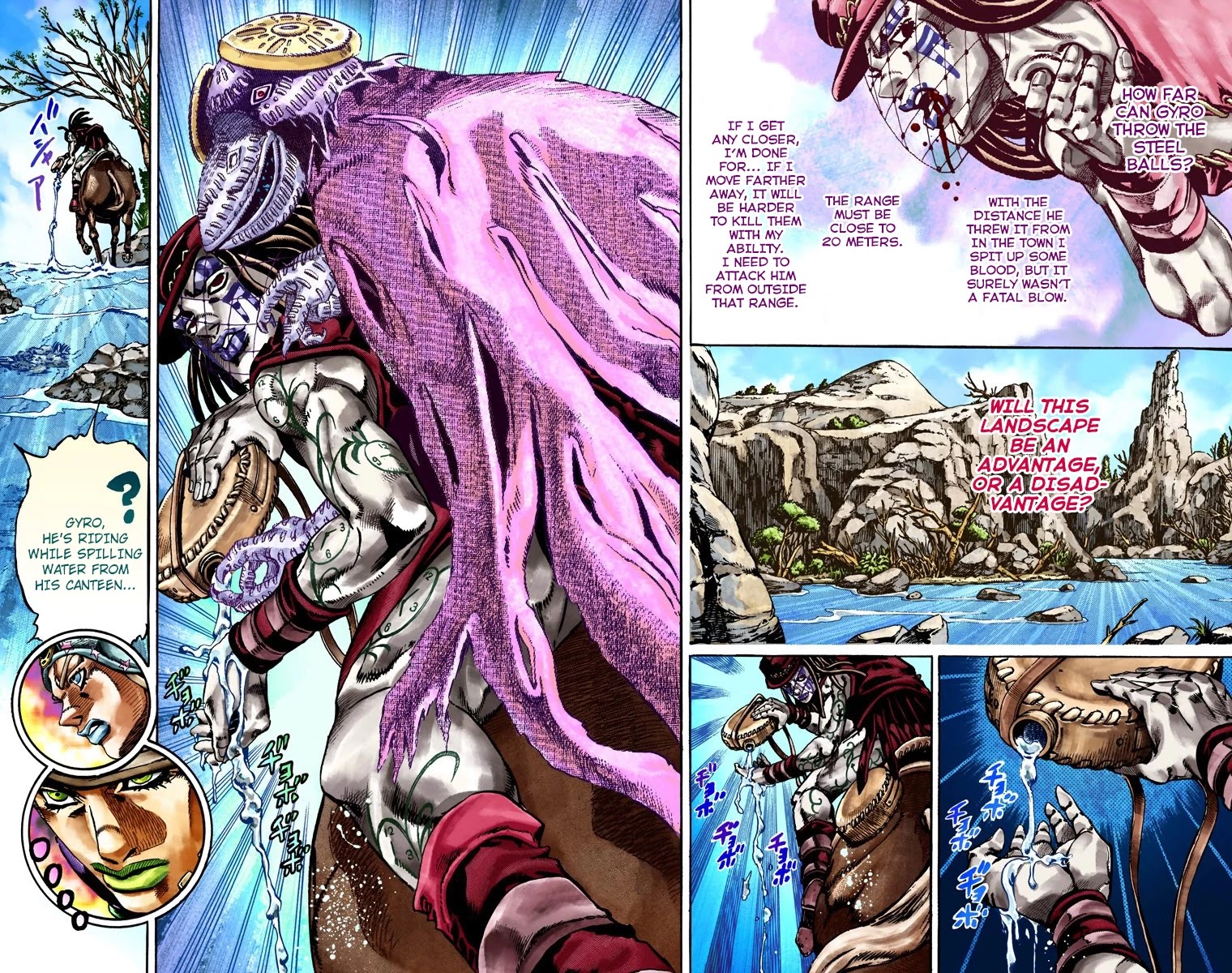 JoJo's Bizarre Adventure Part 7 - Steel Ball Run (Official Colored) Chapter 23 page 6 - Chapter 23: The Terrorist from a Far Off Country Part 2