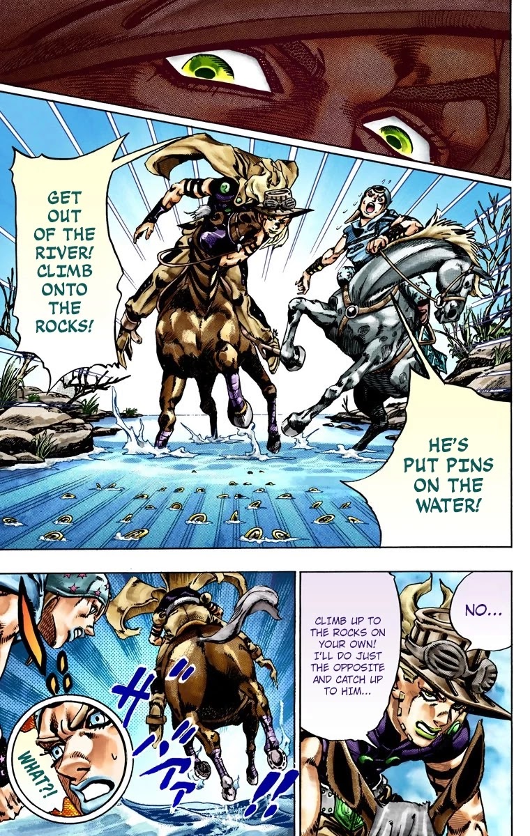 JoJo's Bizarre Adventure Part 7 - Steel Ball Run (Official Colored) Chapter 23 page 8 - Chapter 23: The Terrorist from a Far Off Country Part 2