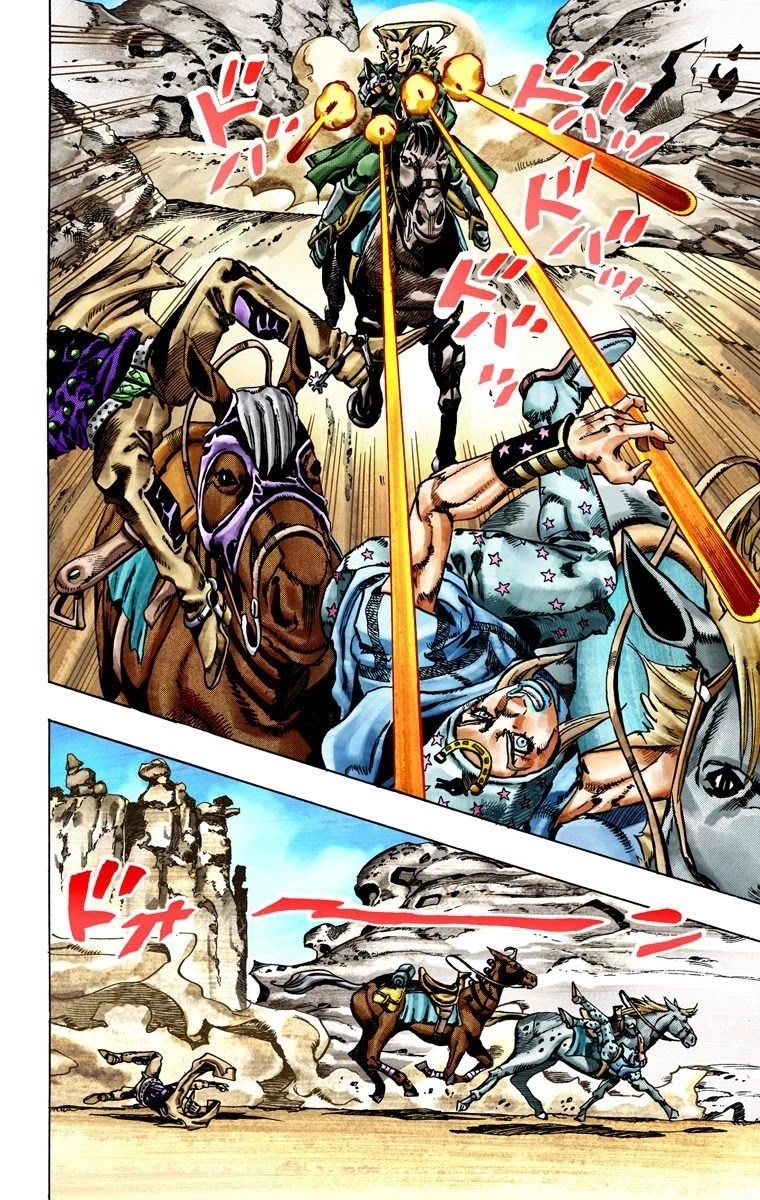 JoJo's Bizarre Adventure Part 7 - Steel Ball Run (Official Colored) Chapter 25 page 10 - Chapter 25: (Tusk) Part 1