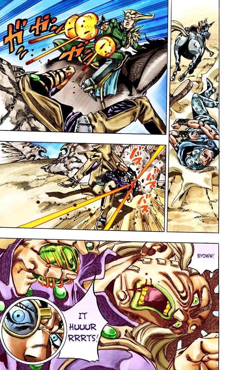 JoJo's Bizarre Adventure Part 7 - Steel Ball Run (Official Colored) Chapter 25 page 11 - Chapter 25: (Tusk) Part 1