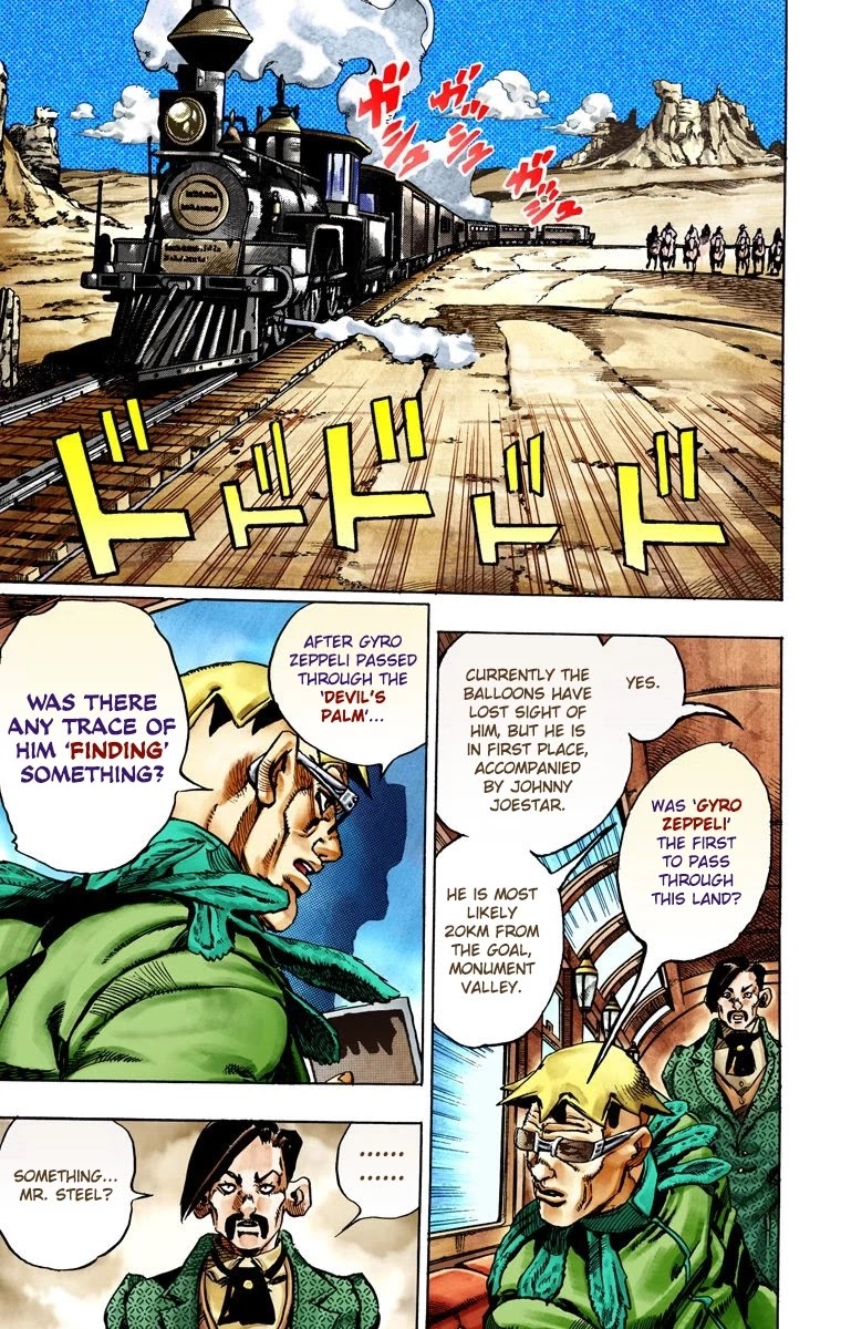 JoJo's Bizarre Adventure Part 7 - Steel Ball Run (Official Colored) Chapter 25 page 27 - Chapter 25: (Tusk) Part 1