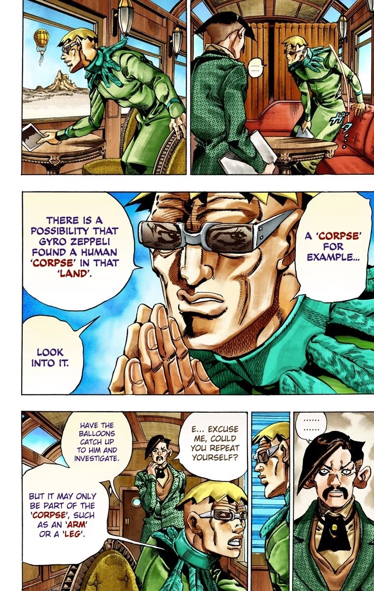 JoJo's Bizarre Adventure Part 7 - Steel Ball Run (Official Colored) Chapter 25 page 28 - Chapter 25: (Tusk) Part 1