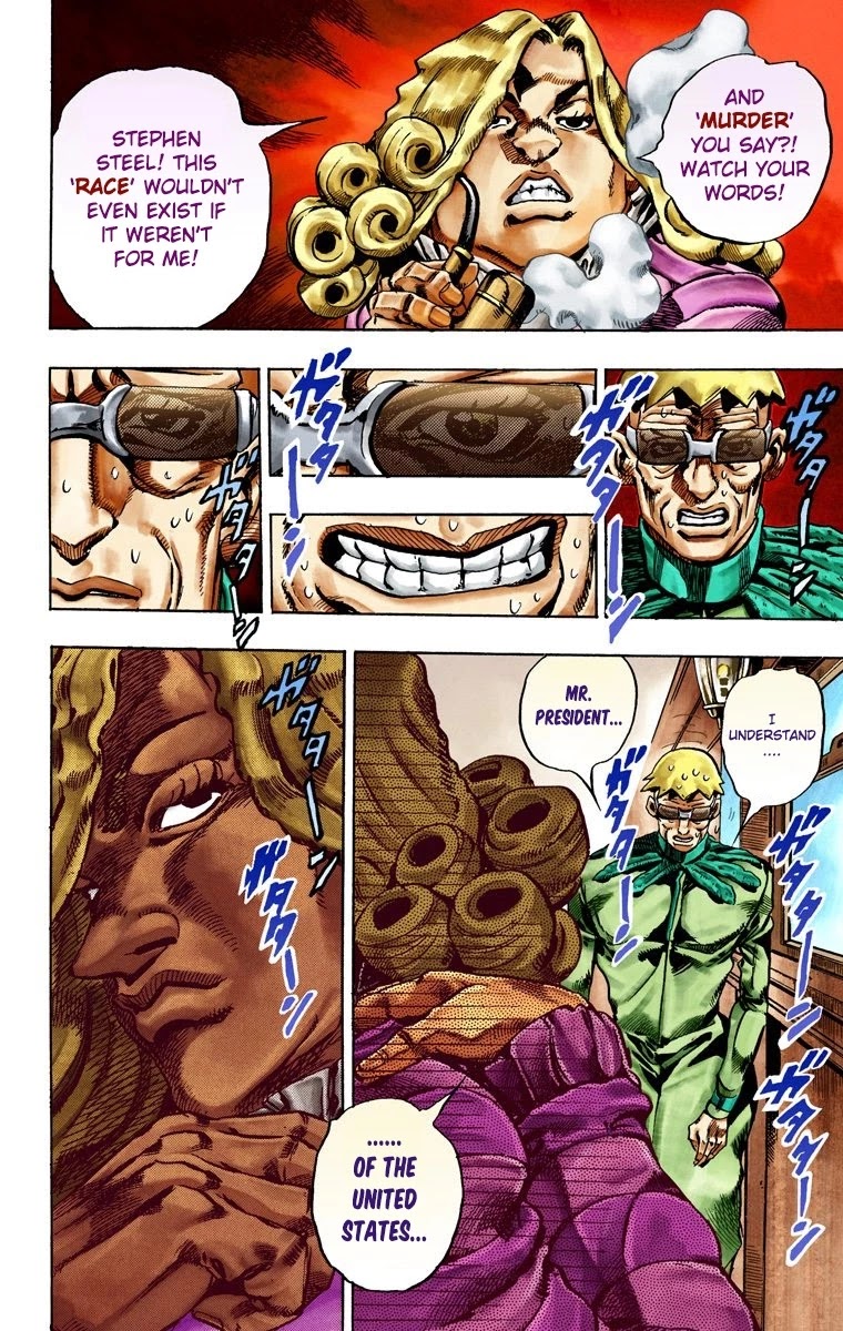JoJo's Bizarre Adventure Part 7 - Steel Ball Run (Official Colored) Chapter 25 page 35 - Chapter 25: (Tusk) Part 1