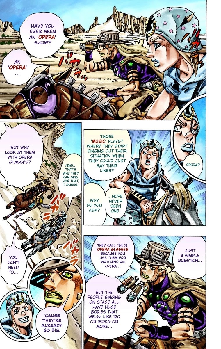 JoJo's Bizarre Adventure Part 7 - Steel Ball Run (Official Colored) Chapter 25 page 42 - Chapter 25: (Tusk) Part 1